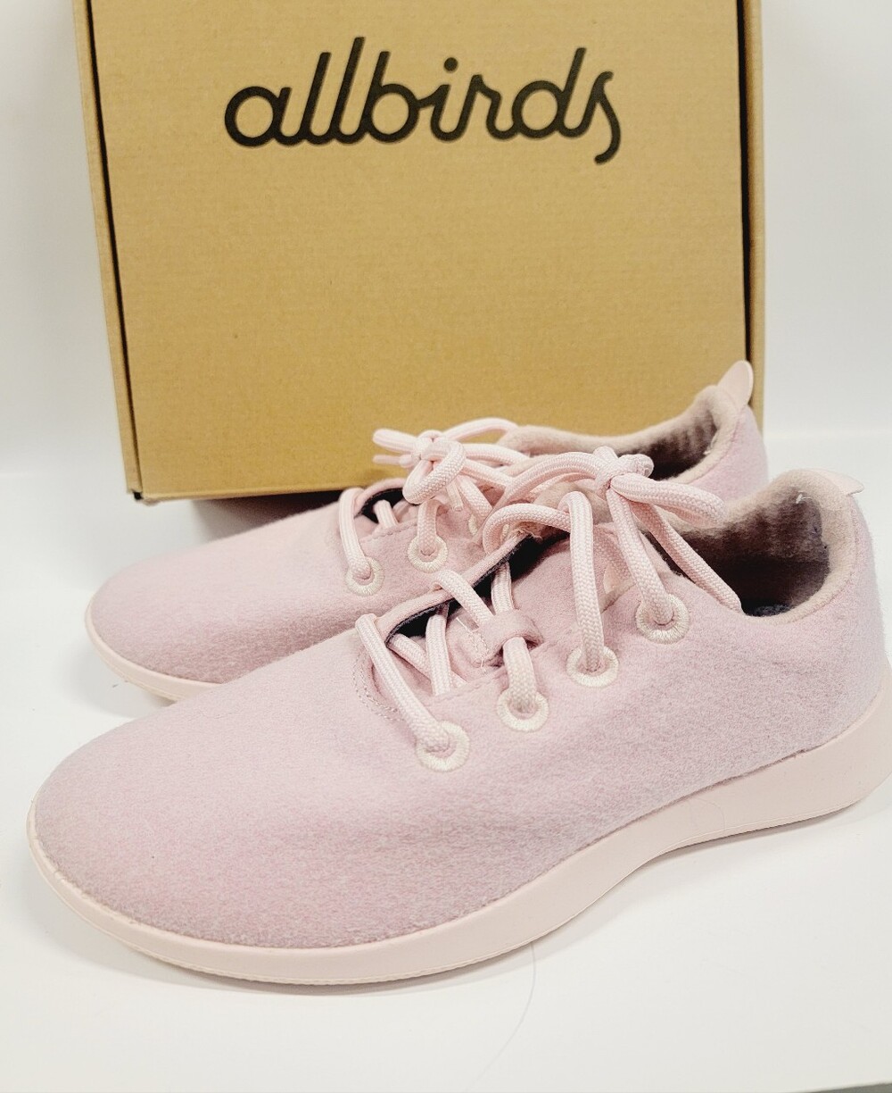 Allbirds Pink Merino Wool Runner Lace Up Sneaker Size 8